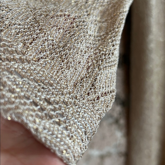 #56 Vintage Two-Piece Dress With Metallic Jacket In Gold Size 910 - Picture 2 of 8